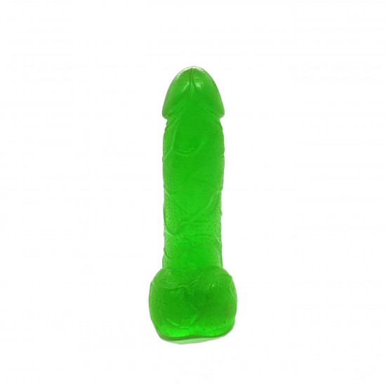 Крафтовое мыло-член с присоской Чистий Кайф Green size S натуральное