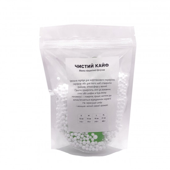 Крафтовое мыло-член с присоской Чистий Кайф Green size S натуральное