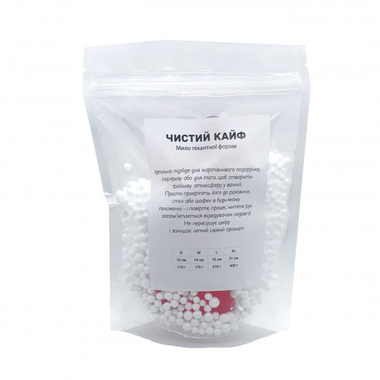 Крафтовое мыло-член с присоской Чистий Кайф Red size S натуральное