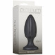 Анальный плаг с каналами для смазки Doc Johnson Platinum Premium Silicone — The Rocket — Black