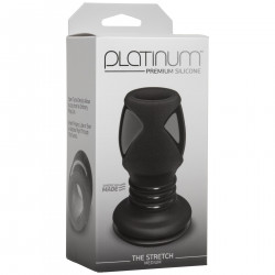 Анальний тунель Doc Johnson Platinum Premium Silicone — The Stretch — Medium — Black