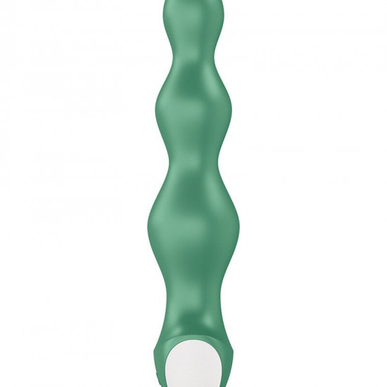 Анальный стимулятор-бусины с двумя моторами Satisfyer Lolli-Plug 2 Green