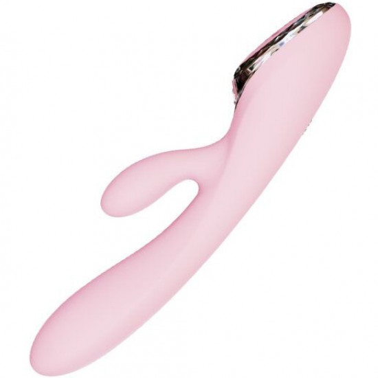 Вибратор-кролик с надувающейся головкой KISTOY A-King, LED-экран