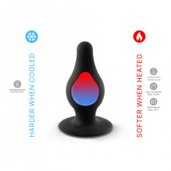 Анальна пробка SilexD (Model 2 size L) двошаровий, силікон+Silexpan, діаметр 4,5 см