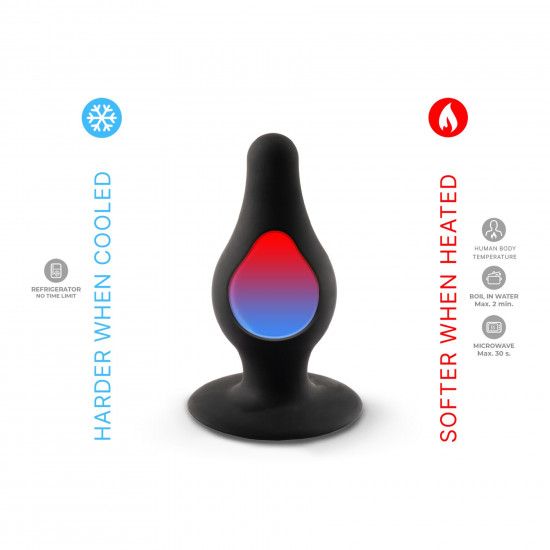 Анальная пробка SilexD (Model 2 size L) двухслойная, силикон+Silexpan, диаметр 4,5 см