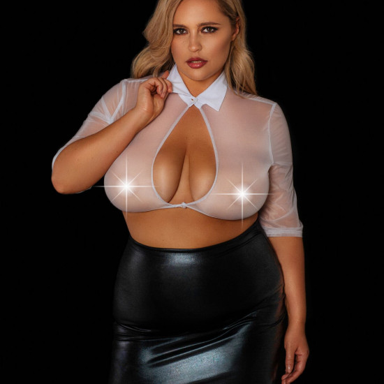 Эротический костюм учительницы "Строгая Николетта" XL, юбка, блузка