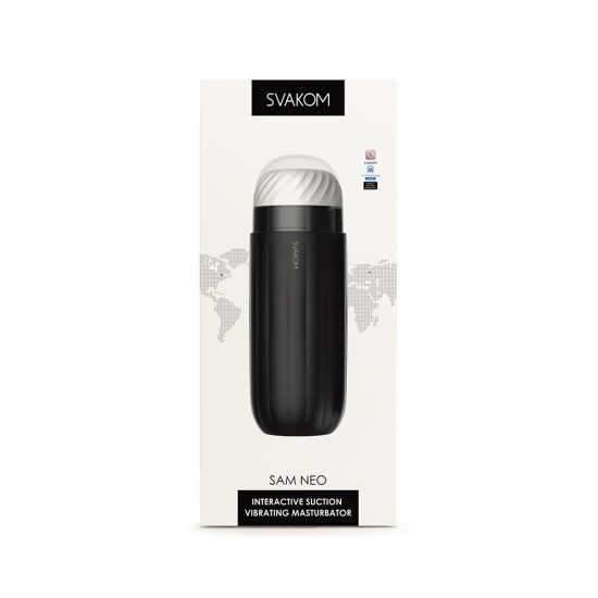 Интерактивный смарт-мастурбатор с вибрацией и посасыванием Svakom Sam Neo