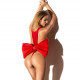 Эротический костюм, боди и бант “Подарок” XS/L
