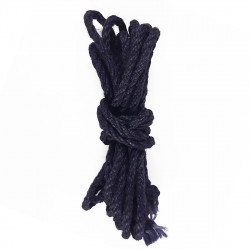 Джутова мотузка BDSM Art of Sex 8 метрів, 6 мм, колір синій