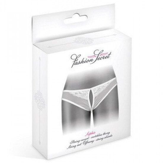 Трусики с жемчугом и доступом Fashion Secret Sophie White
