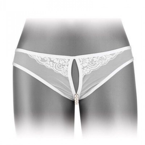 Трусики с жемчугом и доступом Fashion Secret Sophie White