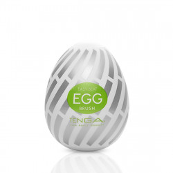 Мастурбатор-яйце Tenga Egg Brush з рельєфом у вигляді великої щетини