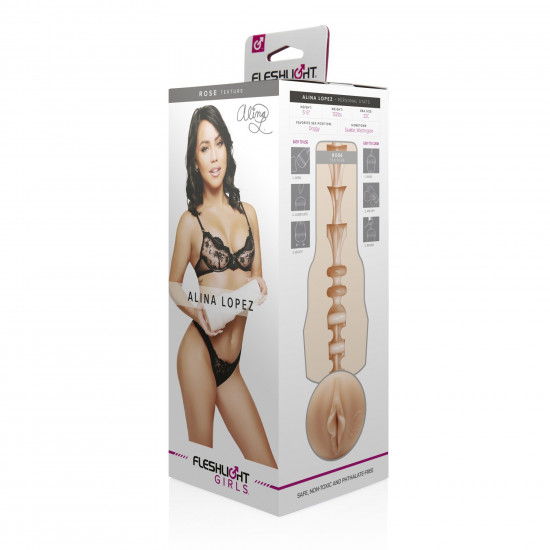 Мастурбатор Fleshlight Girls: Alina Lopez - Rose, со слепка вагины, очень нежный