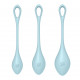 Набор йони бусин Satisfyer Yoni Power 2 Light Blue, диаметр 2-2,5-3см, вес 22-44-73гр