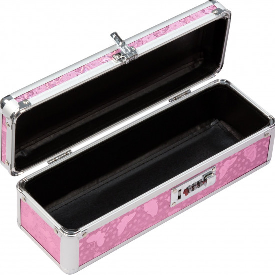 Кейс для зберігання секс-іграшок BMS Factory - The Toy Chest Lokable Vibrator Case Pink з кодовим за