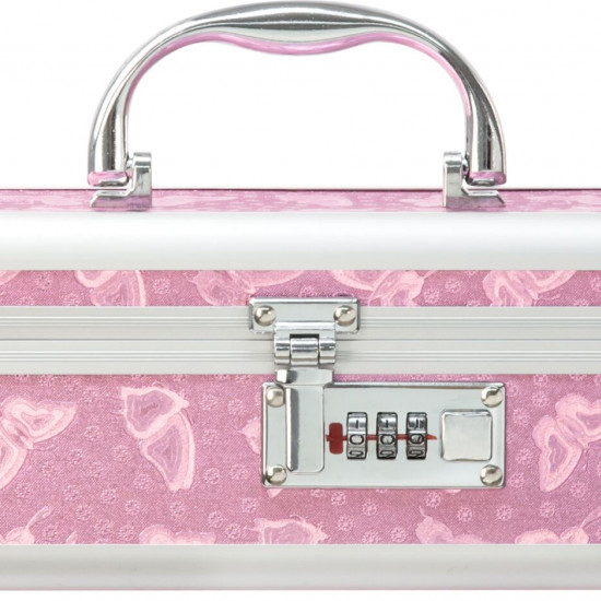Кейс для зберігання секс-іграшок BMS Factory - The Toy Chest Lokable Vibrator Case Pink з кодовим за
