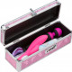 Кейс для зберігання секс-іграшок BMS Factory - The Toy Chest Lokable Vibrator Case Pink з кодовим за