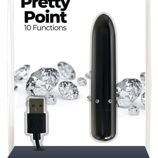 Вибропуля PowerBullet - Pretty Point Rechargeable Bullet Black