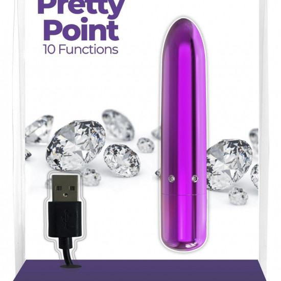 Вибропуля PowerBullet - Pretty Point Rechargeable Bullet Purple