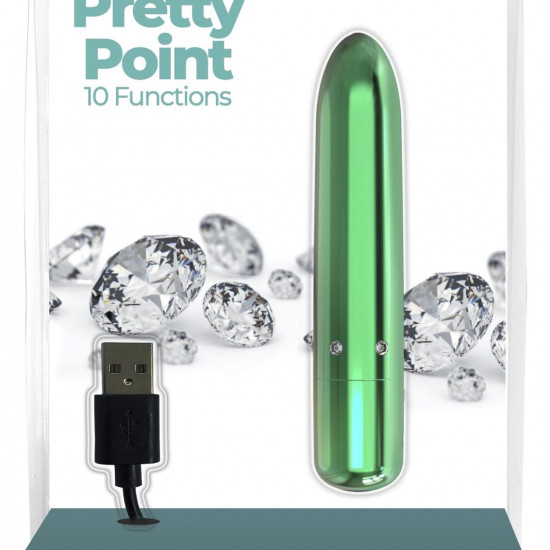 Вибропуля PowerBullet - Pretty Point Rechargeable Bullet Teal