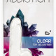 Прозрачный фаллоимитатор на присоске ADDICTION — Clear Dildo with Balls 6″, вибропуля в подарок