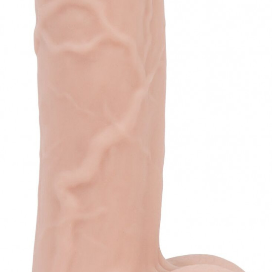 Реалистичный фаллоимитатор на присоске ADDICTION — Mark 7,5″ Dildo With Balls, Beige