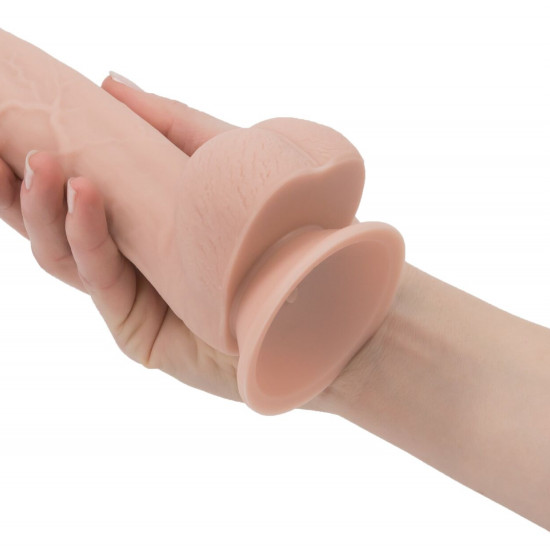 Реалистичный фаллоимитатор на присоске ADDICTION — Mark 7,5″ Dildo With Balls, Beige