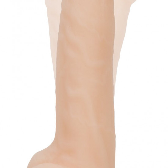 Фаллоимитатор с вибрацией и ротацией Naked ADDICTION James 8″ Rotating & Vibrating Dong, пульт ДУ