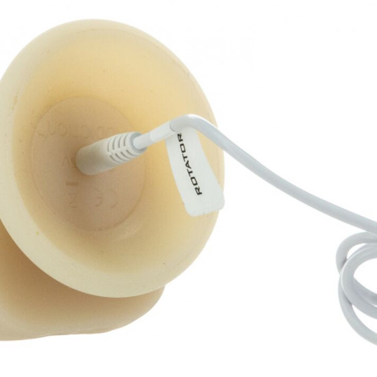 Фаллоимитатор с вибрацией и ротацией Naked ADDICTION Chris 7″ Rotating & Vibrating Dong, пульт ДУ