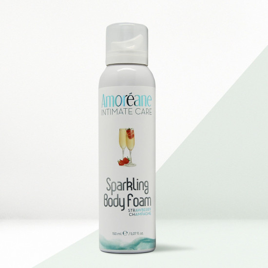 Массажная пена Amoreane Sparkling Body Foam Strawberry Champagne(150 мл)