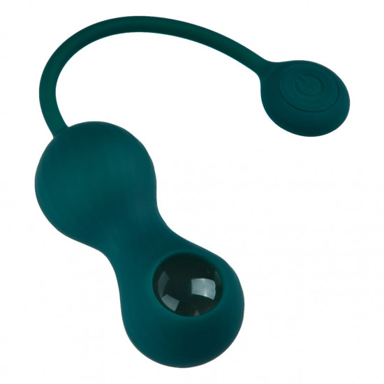 Вагинальные смарт-шарики с вибрацией Fun Town Crystal, с прозрачным стеклянным шаром