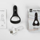 Двойное эрекционное кольцо Fun Town Rise Black, управление со смартфона