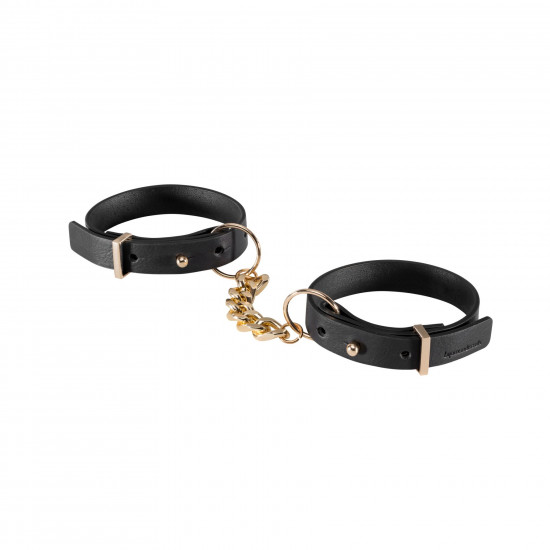 Наручники из экокожи Bijoux Indiscrets Maze – Thin Handcuffs Black