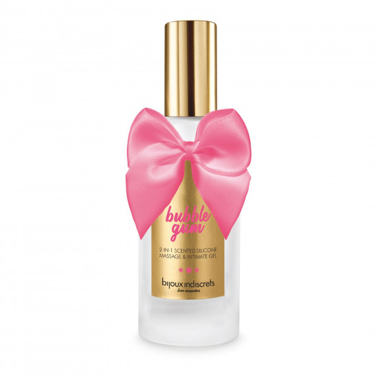 Лубрикант на силиконовой основе 2в1 Bijoux Indiscrets Bubblegum для секса и массажа