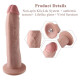 Фаллоимитатор 10.2″ с вибрацией для секс-машин Hismith Silicone Dildo with Vibe, KlicLok, пульт ДУ