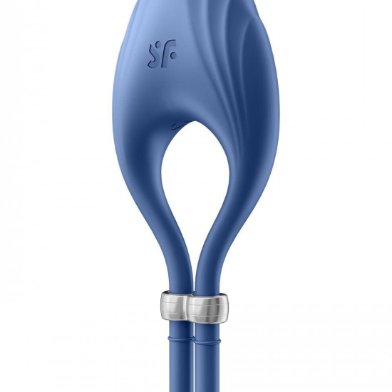 Эрекционное виброкольцо лассо Satisfyer Duelist Blue, 10 режимов, мощный мотор
