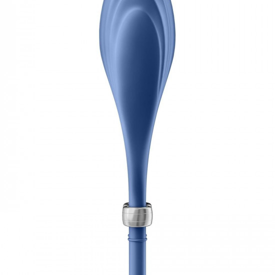 Эрекционное виброкольцо лассо Satisfyer Duelist Blue, 10 режимов, мощный мотор