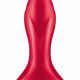 Анальная смарт-вибропробка с жемчужным массажем Satisfyer Rotator Plug 1+ Red