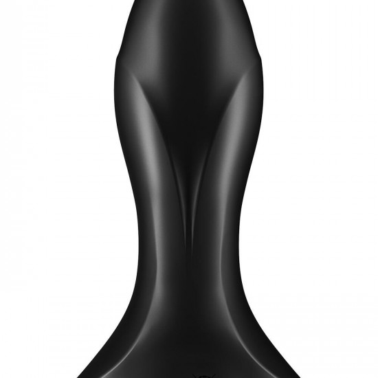 Анальная смарт-вибропробка с жемчужным массажем Satisfyer Rotator Plug 1+ Black