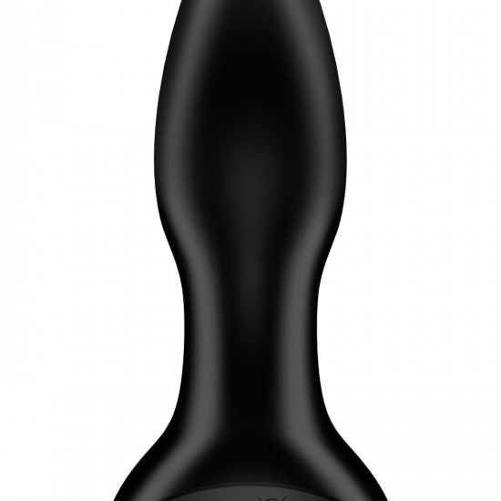 Анальная смарт вибропробка с жемчужным массажем Satisfyer Rotator Plug 2+ Black