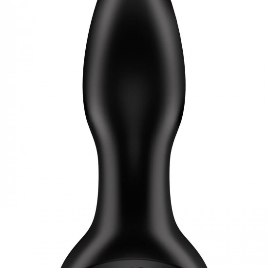 Анальная смарт вибропробка с жемчужным массажем Satisfyer Rotator Plug 2+ Black