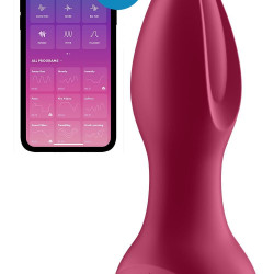 Анальна смарт-вібропробка із перлинним масажем Satisfyer Rotator Plug 2+ Violet