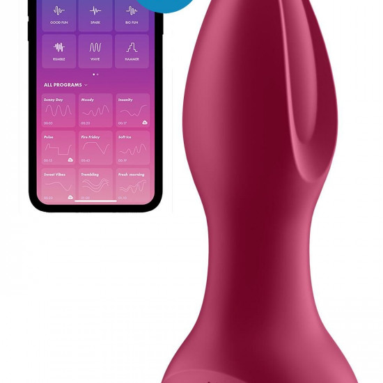 Анальная смарт вибропробка с жемчужным массажем Satisfyer Rotator Plug 2+ Violet