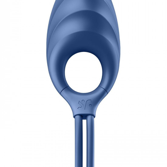 Эрекционное виброкольцо лассо Satisfyer Swordsman Blue, крепкая фиксация, 10 режимов, мощный мотор