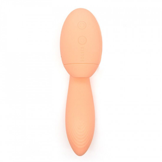 Вакуумный вибратор KISTOY Tina Mini Orange, вагинально-клиторальный