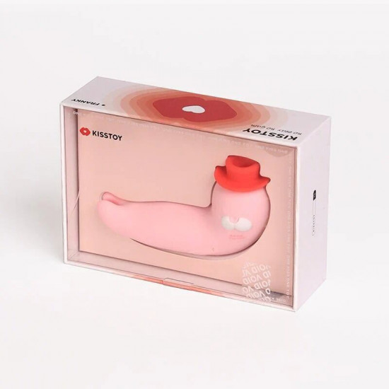 Вакуумный вибратор KISSTOY Franky Pink
