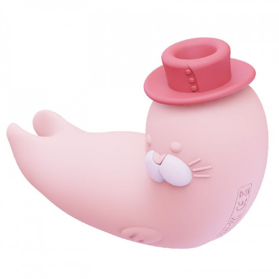 Вакуумный вибратор KISSTOY Franky Pink