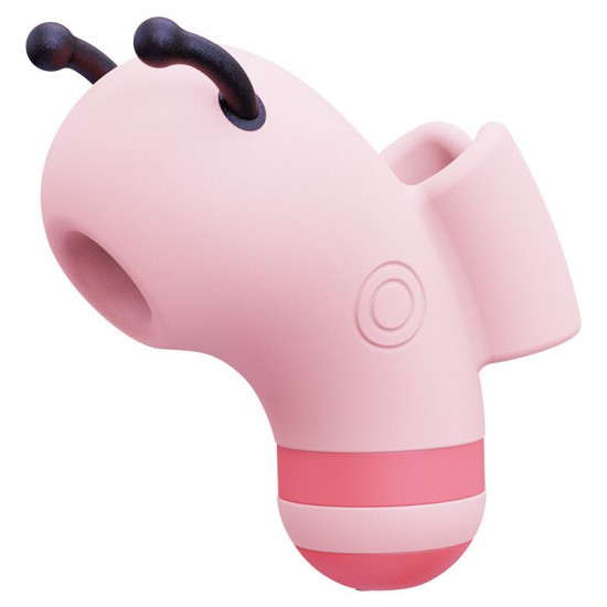 Вакуумный стимулятор с микротоками KISSTOY Beebe Pink, на палец