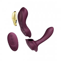 Смарт-вібратор у трусики Zalo - AYA Velvet Purple, насадка та пульт ДК