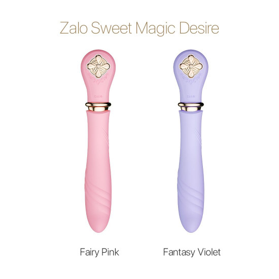 Пульсатор с подогревом Zalo Sweet Magic - Desire Fantasy Violet, турбо режим